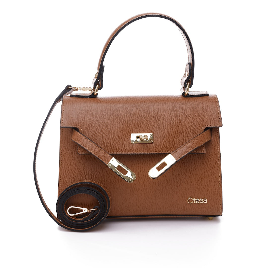 Borsa Serenity Satchel Cuoio