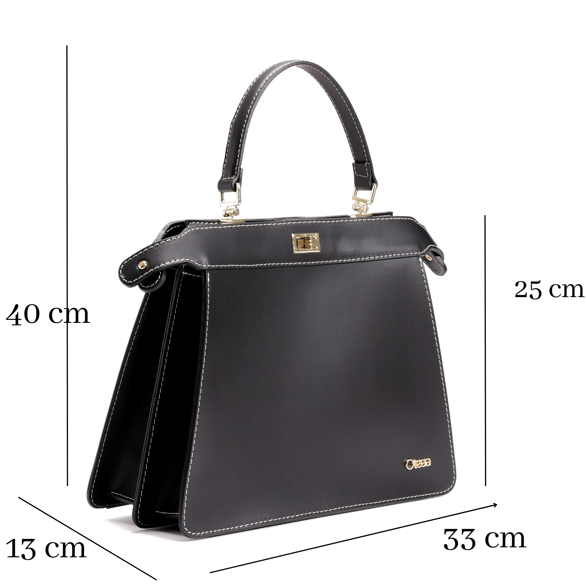 Borsa a Mano Trapezio Cloe Handbag Nera