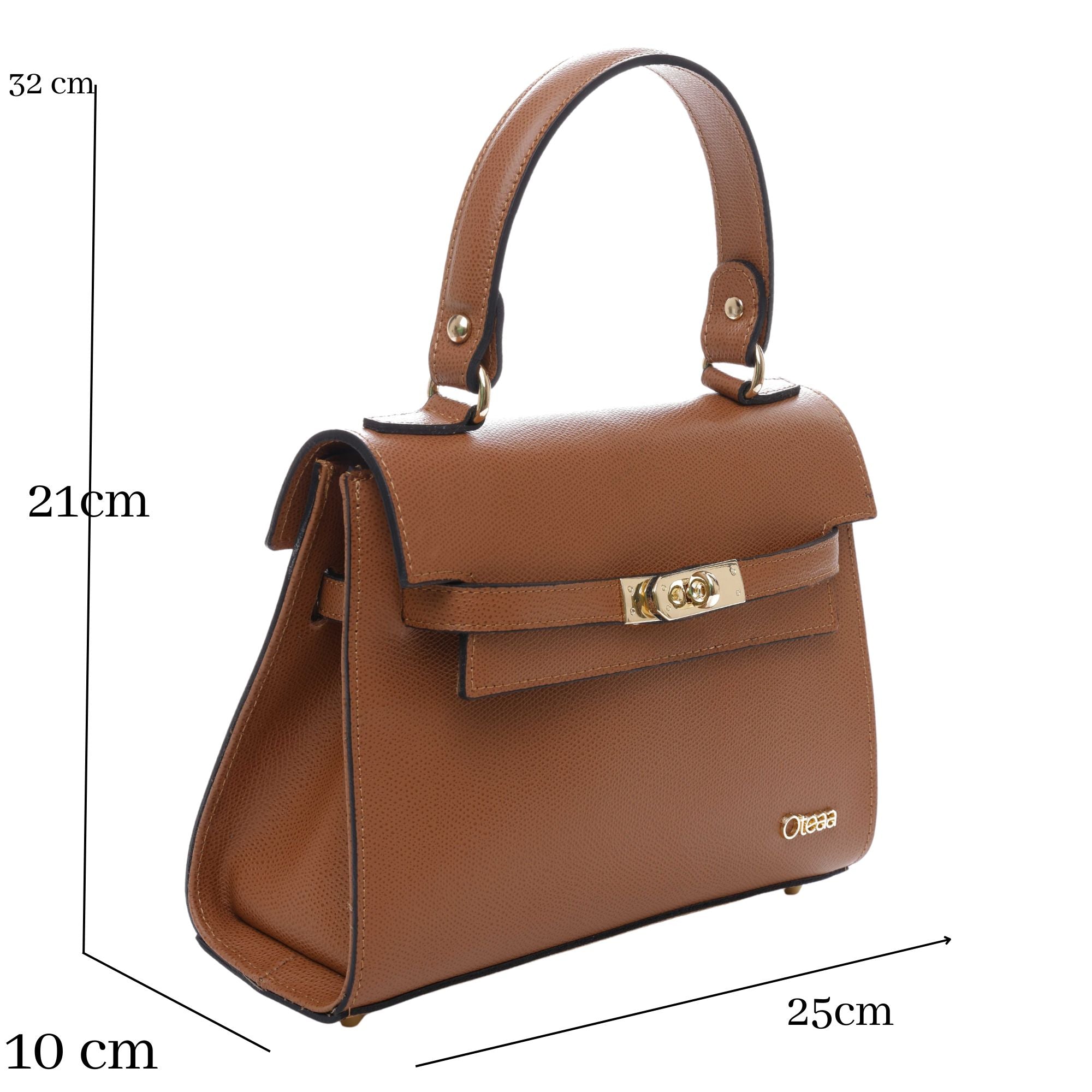 Borsa Serenity Satchel Cuoio
