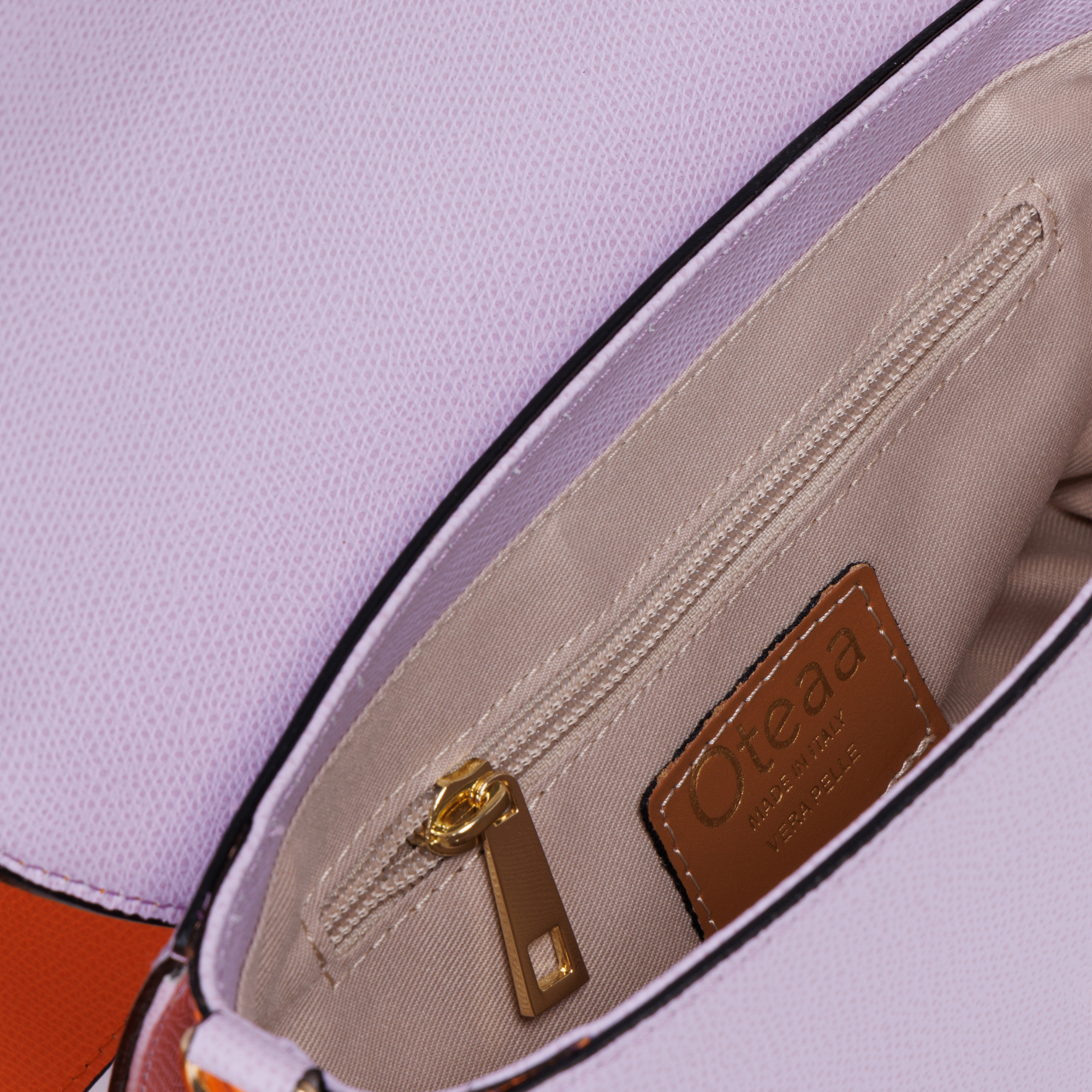 Bolso Bandolera Dafne Lavanda Piel