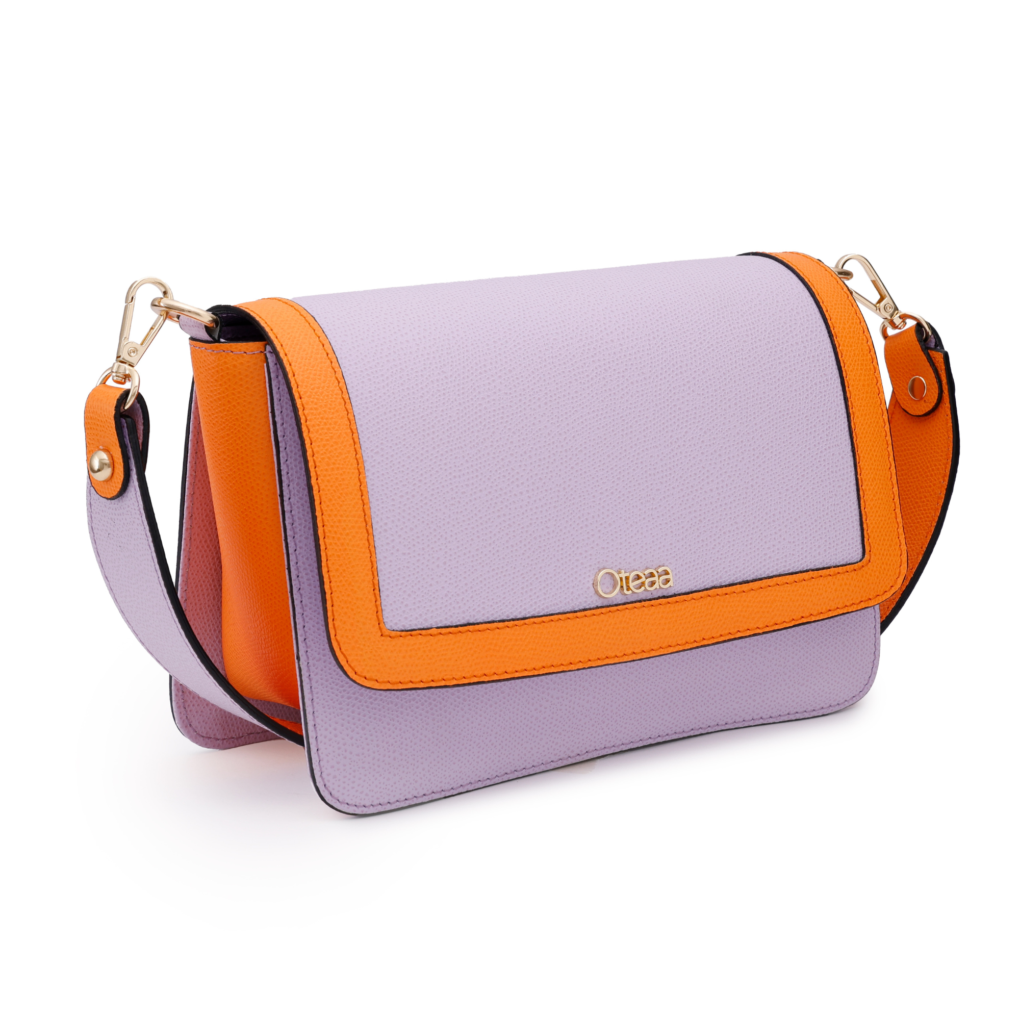 Bolso Bandolera Dafne Lavanda Piel