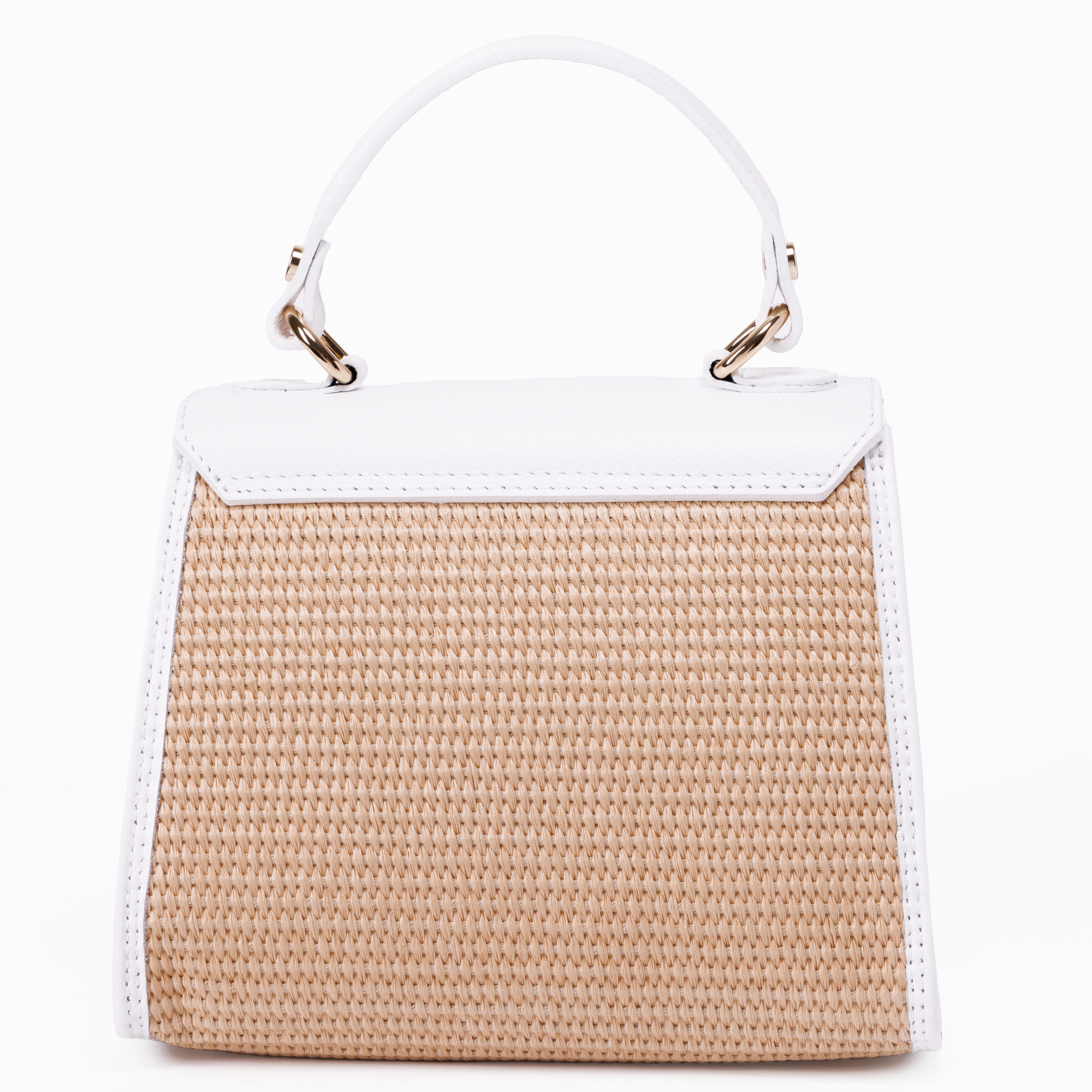Bolso de Mano Gaia Blanco Mimbre