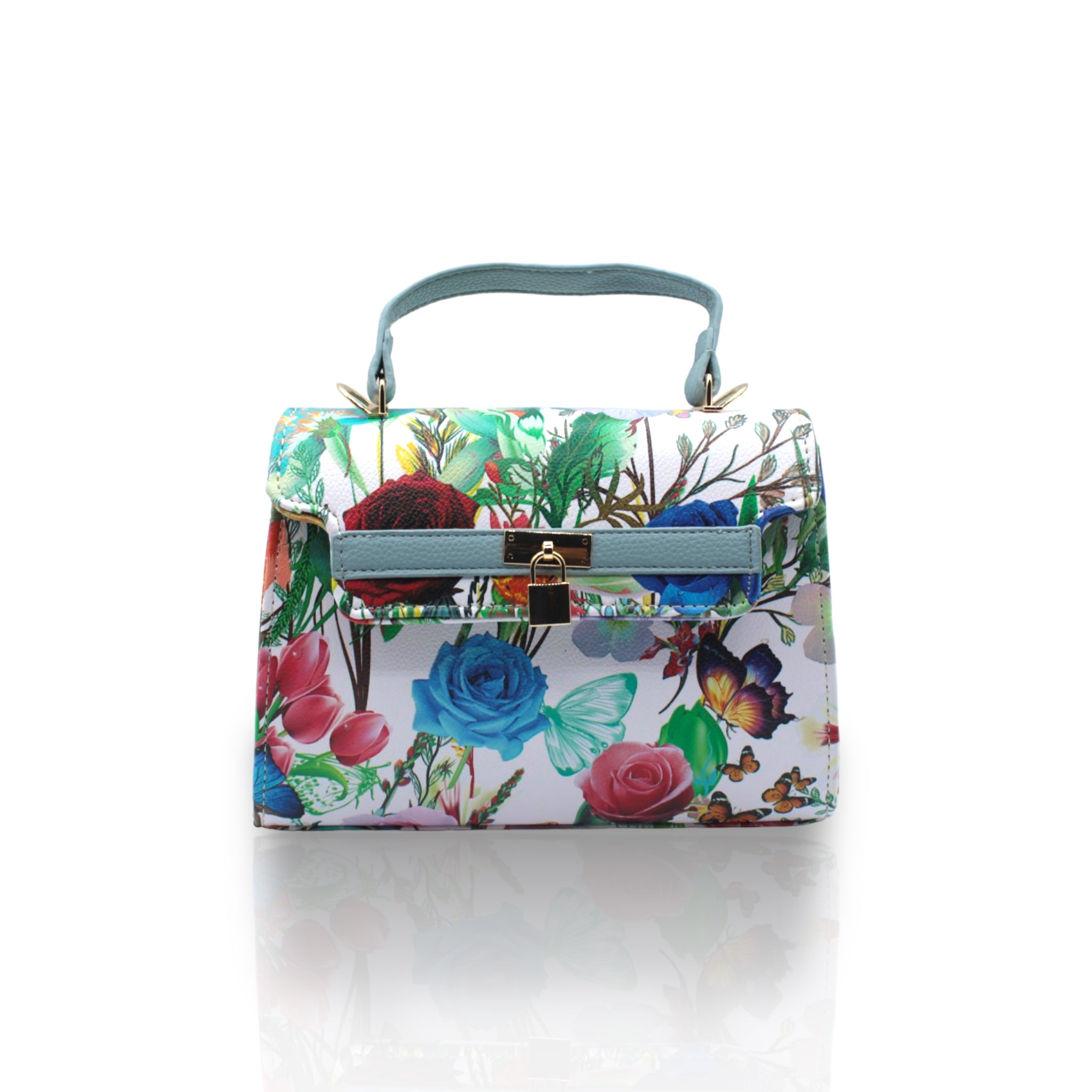 Borsa Kendy Flowwer Sky Mano e Tracolla