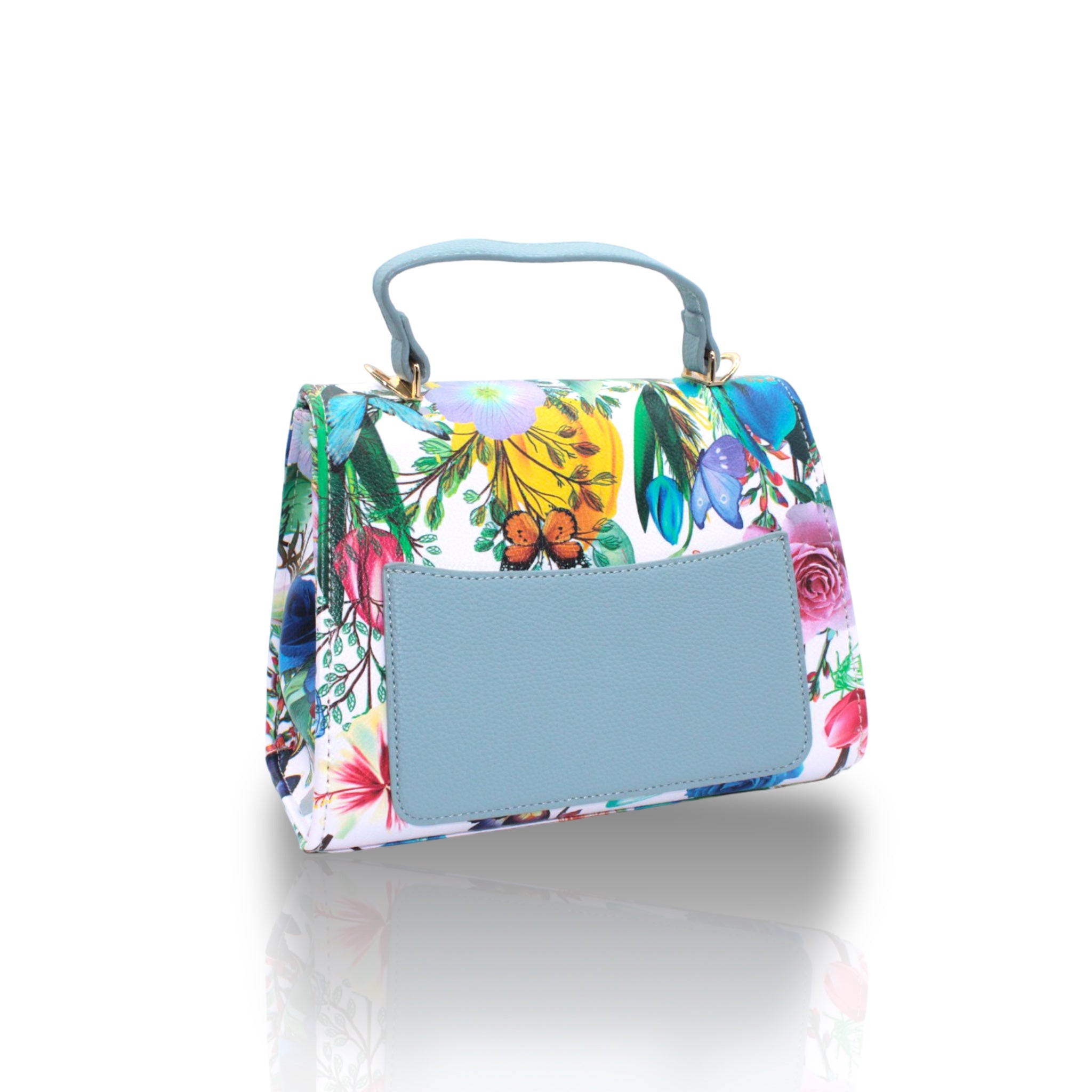 Borsa Kendy Flowwer Sky Mano e Tracolla