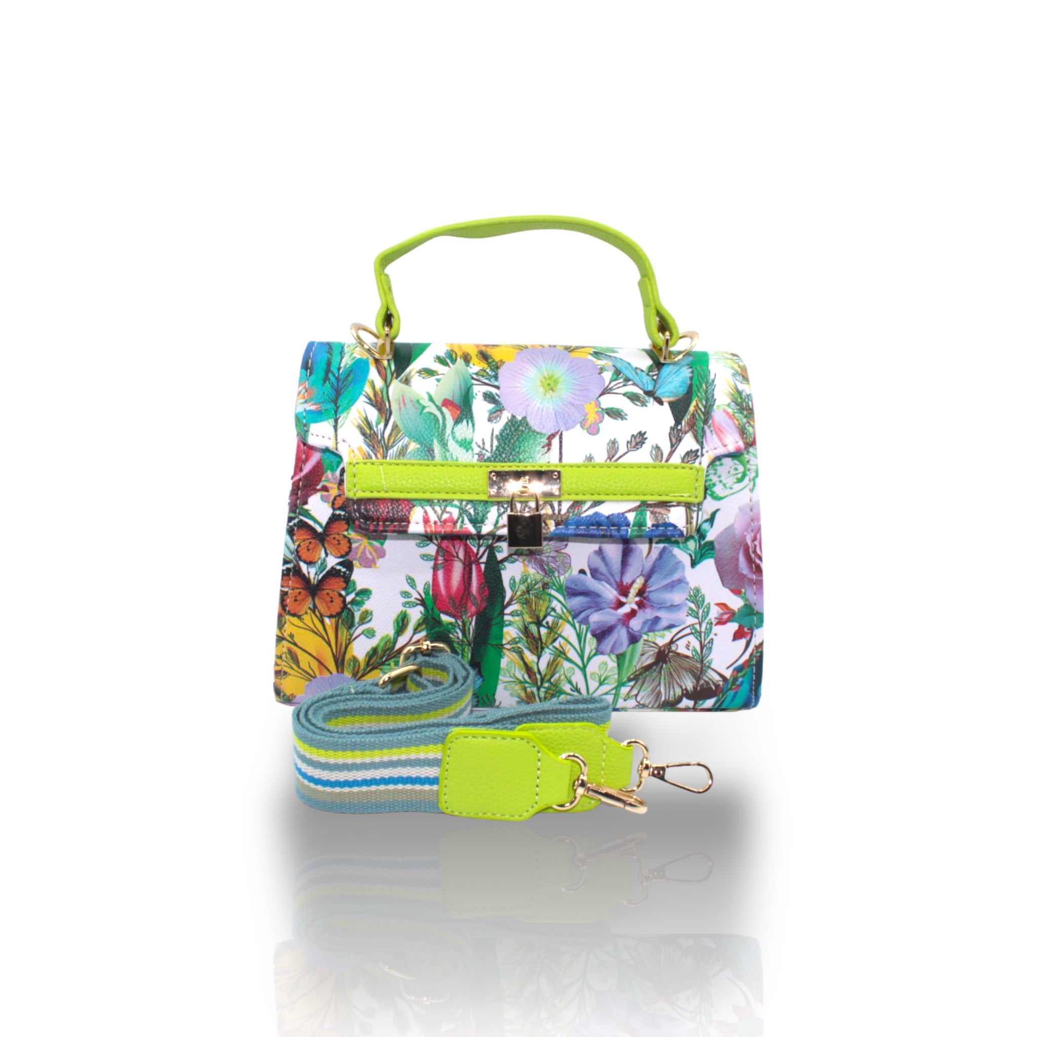 Borsa Kendy Flowwer Yellow Mano e Tracolla