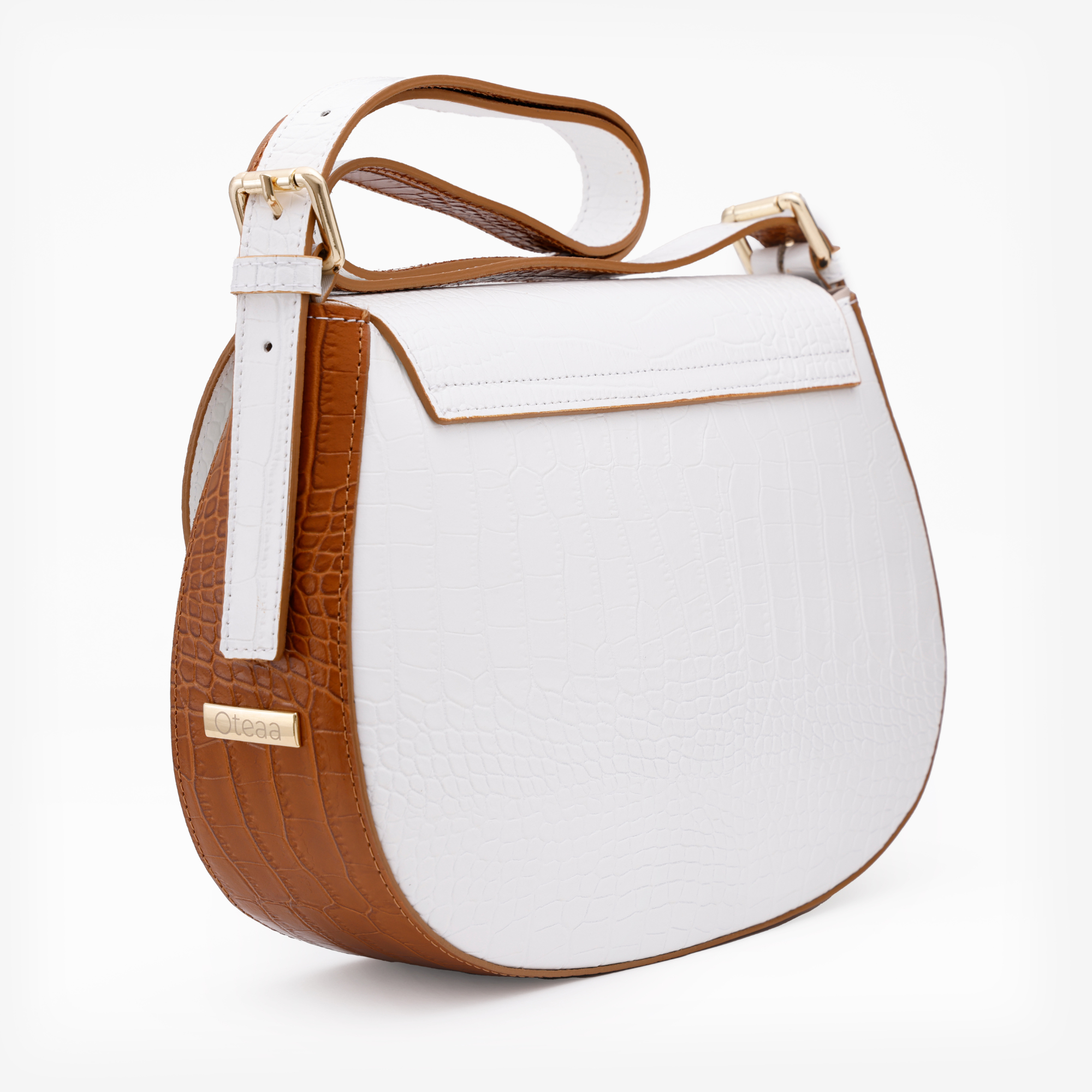 Tasche Oriente Sattel Krokodil Bicolor