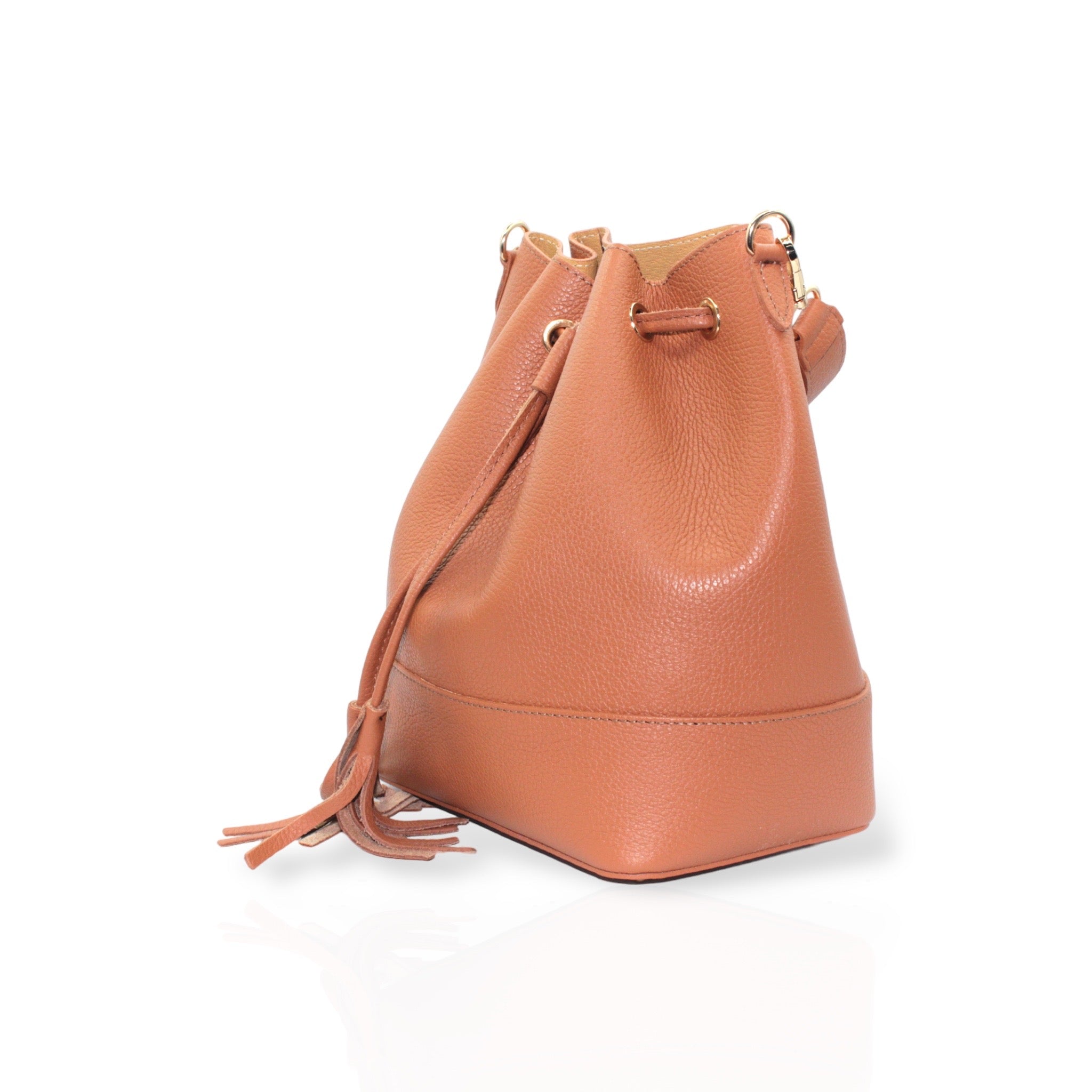 Borsa Zaino Bucket Bag Camel Knot Bag