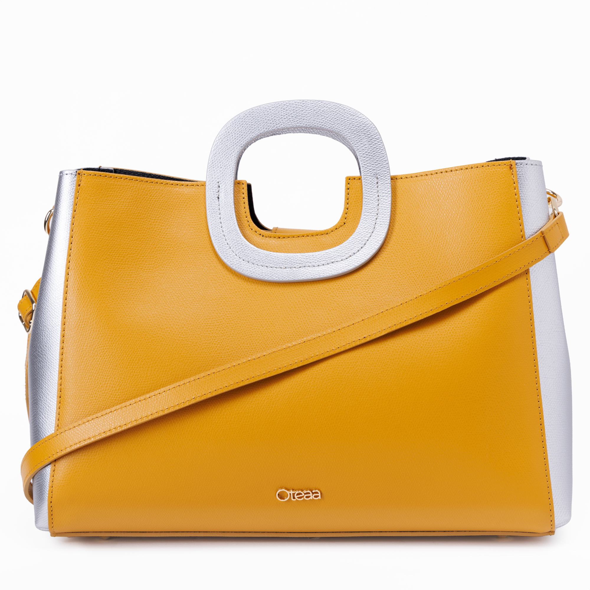 Madame Senape Ghiaccio Handbag Pebbled