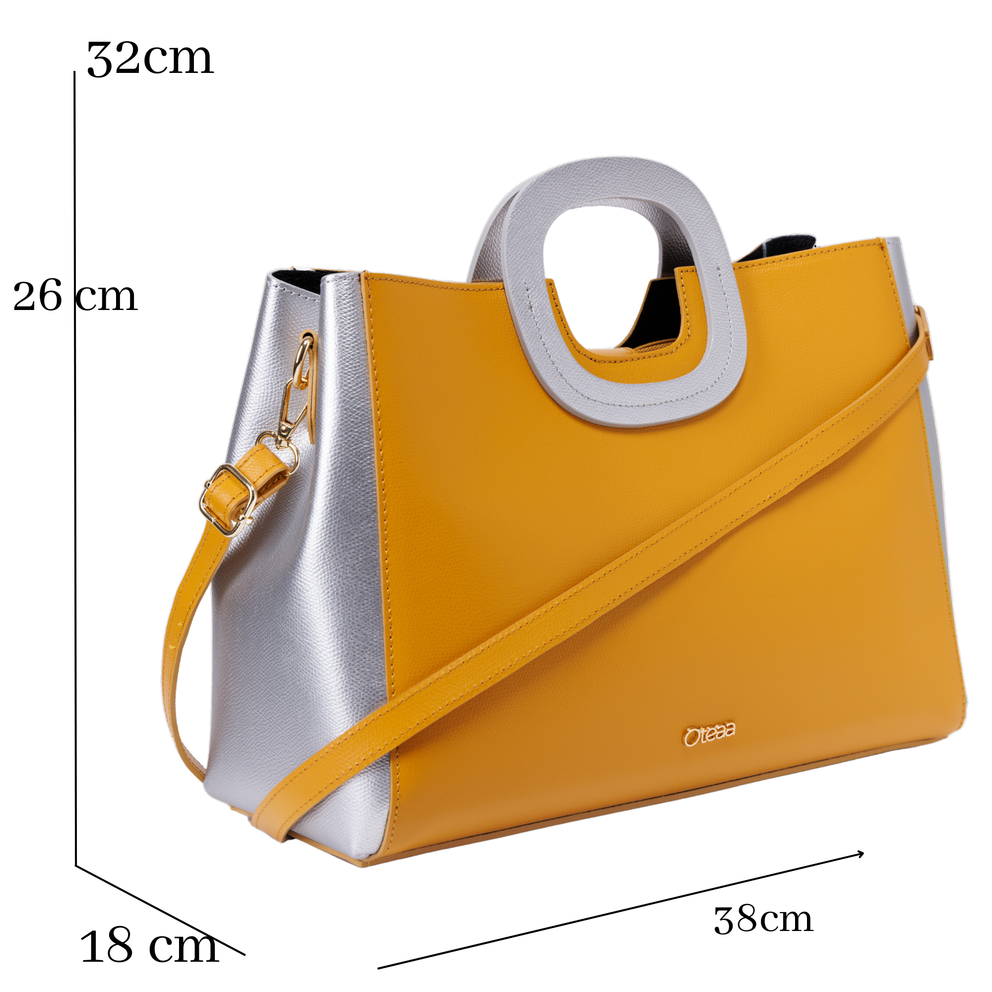 Madame Senape Ghiaccio Handbag Pebbled