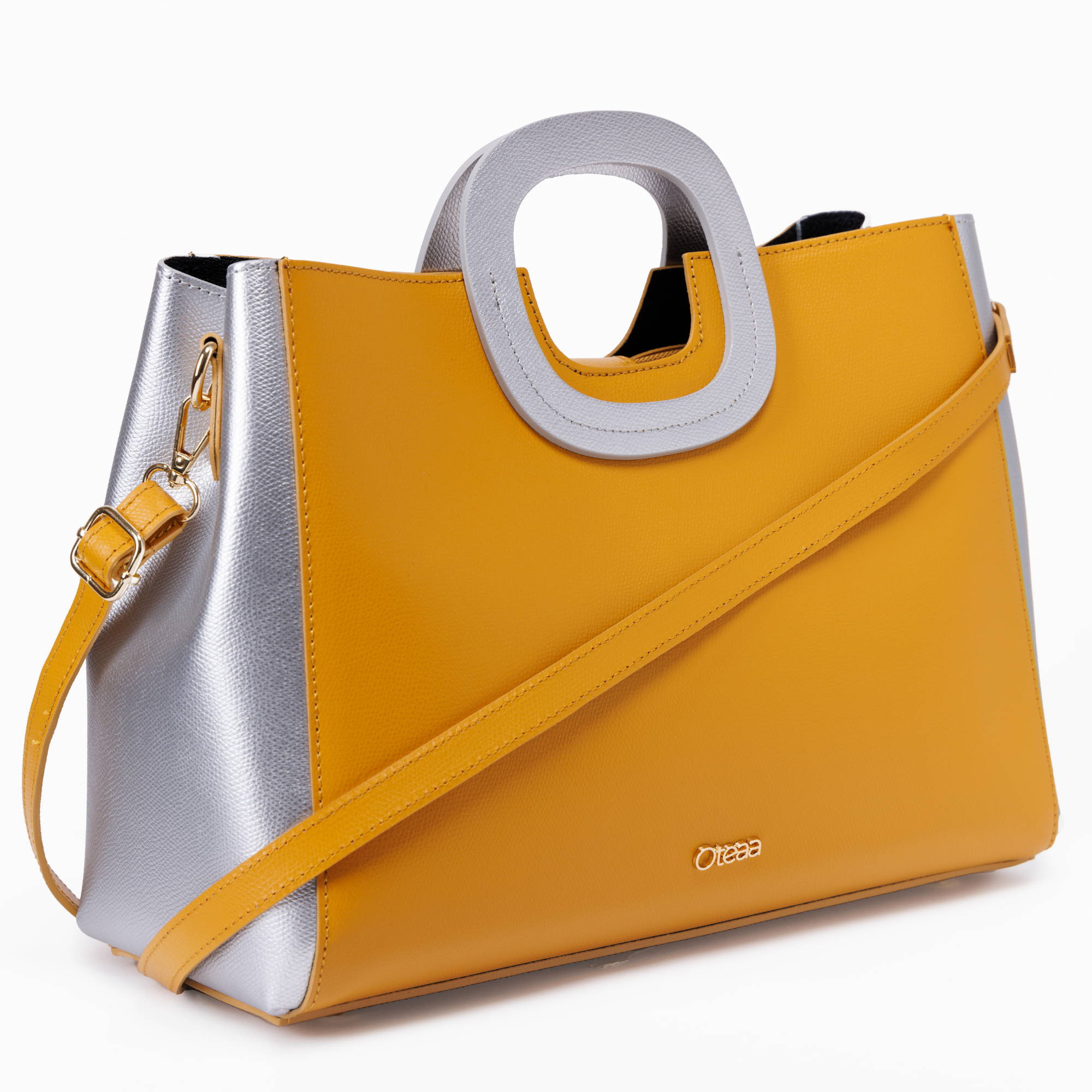 Madame Senape Ghiaccio Handbag Pebbled