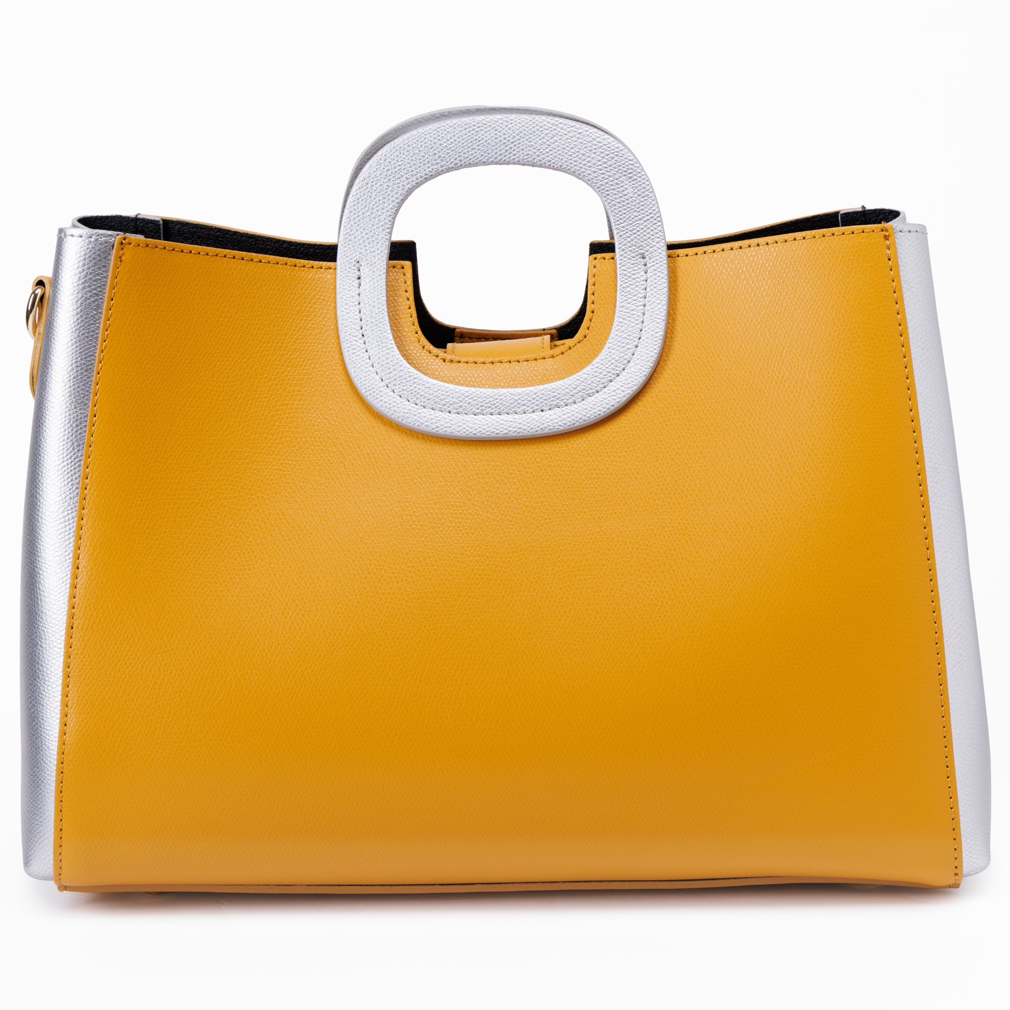 Madame Senape Ghiaccio Handbag Pebbled