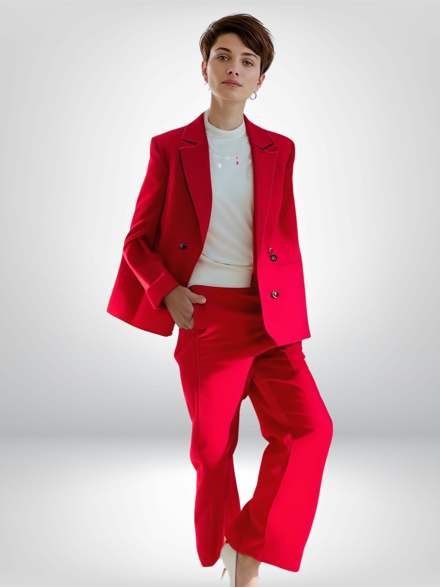 Tailleur Doppio Petto Elegante Invernale Limone