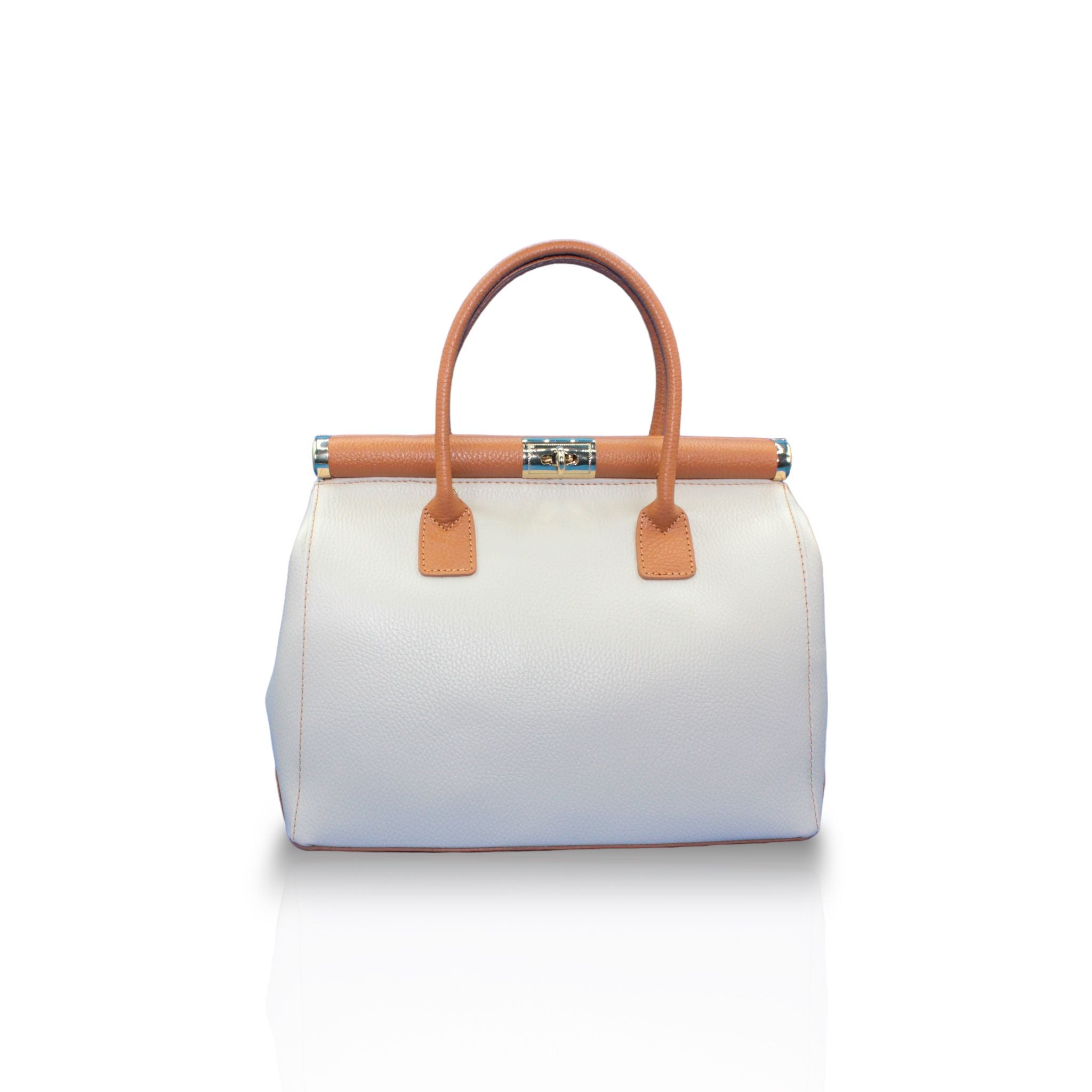 White Leather Handbag