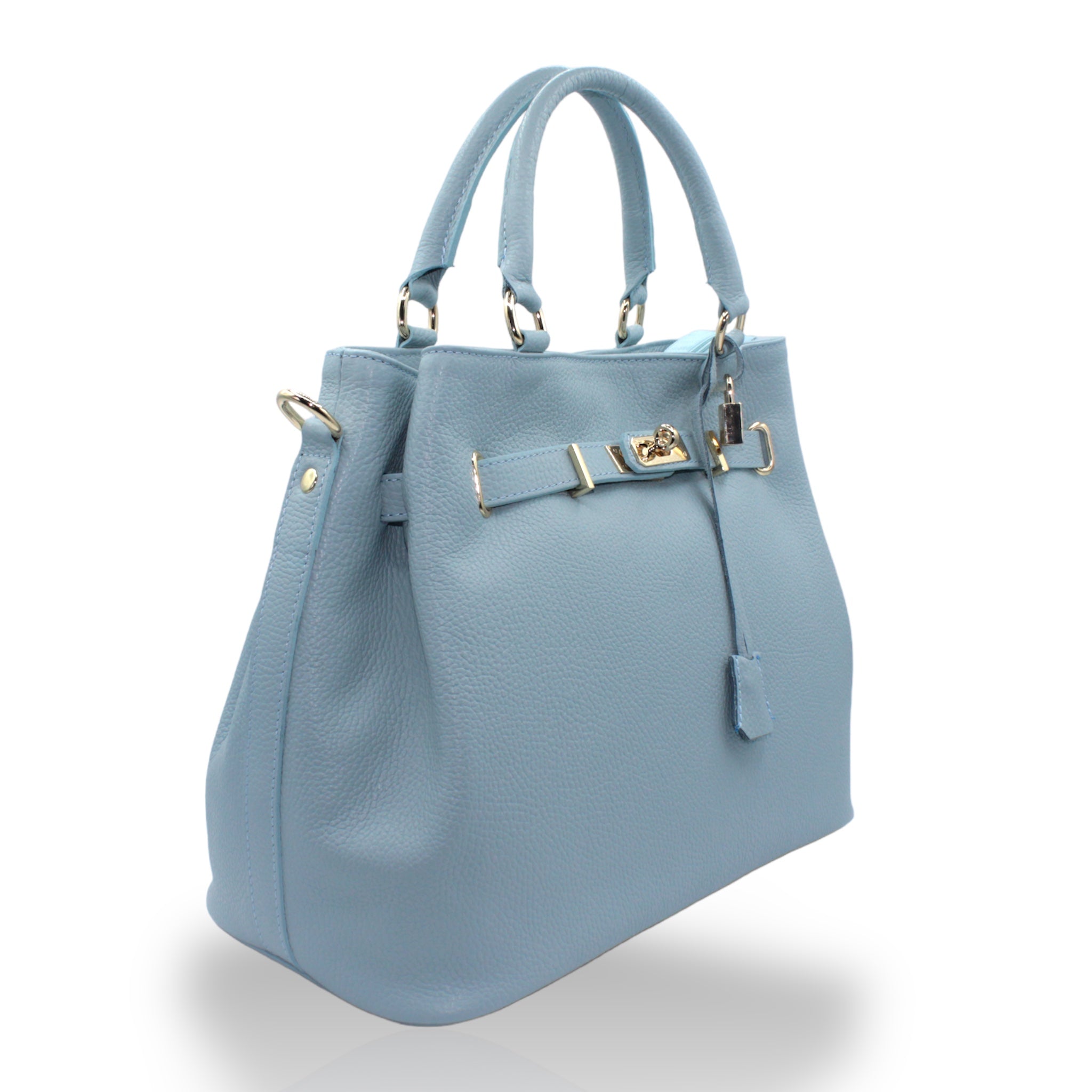 Borsa Azzurra in Pelle